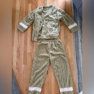 🧸Teddy Bear Fuzzy Lounge Set – Size Small – Super Cozy